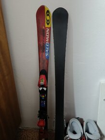 Lyže 120cm Salomon + Lyžiarky 38 - 3