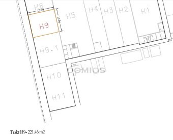 Garáž / skladová hala (221,46 m2, vjazd MV, parking, KE-Juh) - 3