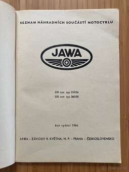 JAWA 250/350 – Katalóg náhradných dielov 1964 - 3