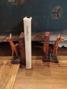 Drevené zarážky na knihy Žirafy - 3