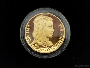Zlatá medaile Jitka Lucemburská, 999,9, PROOF, cert+etue - 3