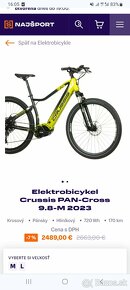 Predám e-bike Crussis Pan-Cross 9,8 M - 3