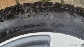 Zimné kolesá 6,5x16R 5x108 ET50 Bridgestone 205/55 R16 - 3