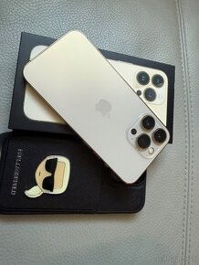 IPHONE 13 pro gold + puzdro Karl Lagerfeld - 3