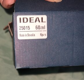 Ideal 60ml – poháre na likér, destiláty - 6ks - 3