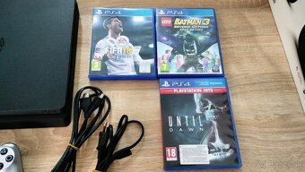 PS4 Slim s 500GB HDD + príslušenstvo a 3 hry - 3