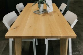 Jedálensky stôl - celomasívny dubový - ZĽAVA 31% - 3