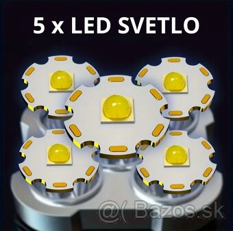 Prenosná LED baterka, 4 režimy - 3