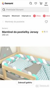 Mantinel / cop do postieľky Bentlemi 2,5m - 3