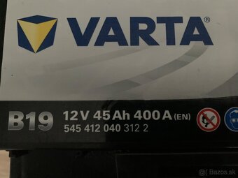 Autobatéria Varta 12V 45ah 400A - 3