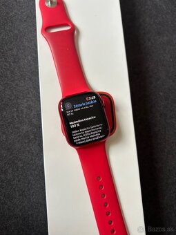 Apple Watch 8 41mm red - 100% batéria , záruka - 3