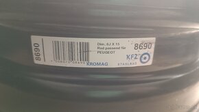 Predam r15 plechove disky  4x108 peugeot - 3