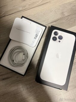 iPhone 13 Pro Max 128GB, Silver, biely, top stav, ako nový - 3