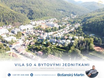 VILA so 4 bytovými jednitkami v kúpeľnom meste Trenčianske T - 3