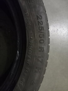 zimné pneu 225/50 R17 continental. - 3