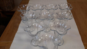 sklenené poháre na stopke na studené a teplé dezerty - 3