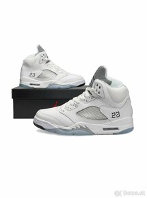 Nike Air Jordan 5 Retro White Silver Reflective - 3