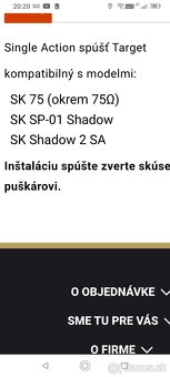 Spušť single action CZ Shadow 2 - 3