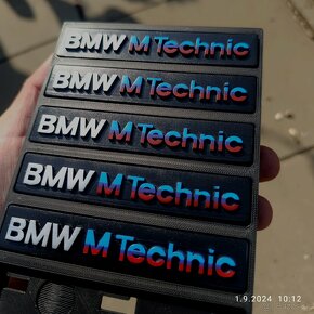 BMW E30 znak přední mřížky M-technic - 3