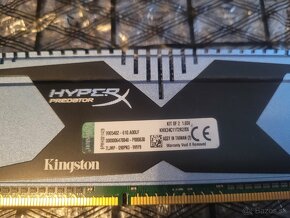 Predám pamäte 8GB DDR3 KINGSTON HyperX Predator 2400 Mhz - 3