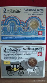 2x autorská karta 2€ čislo 4. - 3