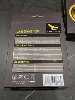 PC ventilátory EXACTCOOL 120x120x25  2x - 3