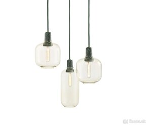 Závesná lampa Amp Small, gold/green - 3