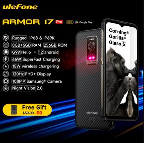 Ulefone Armor 17 PRO čierny - 3