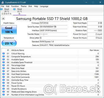 Samsung Portable SSD T7 Shield 1 TB modrý - 3