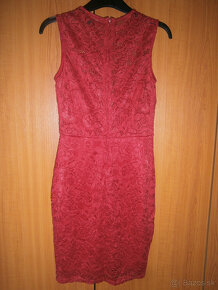 krásne červené šaty čipkované - 3