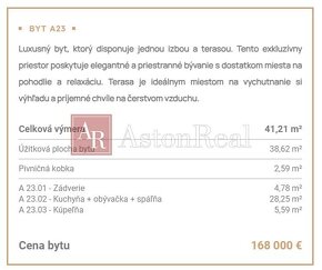 1-izb.REKREAČNÝ APARTMÁN VYSOKÉ TATRY-TATRANSKÁ ŠTRBA, 41,21 - 3