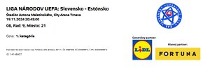 LIGA NÁRODOV UEFA: Slovensko - Estónsko, 19.11.2024 - 3