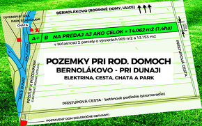 POZEMOK Bernolákovo, ELEKTRIKA, pri ROD. DOMOCH, 2x PRÍSTUP - 3