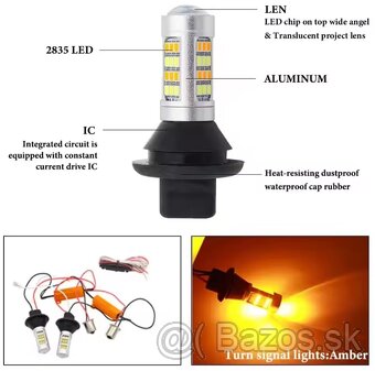 LED žiarovky 2v1: LED DRL v smerovkách - 3