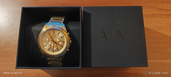 Pánske hodinky Armani Exchange Gold - 3