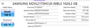 SSD disk PCIe Gen4 NVMe M.2 SAMSUNG 1TB  nabehané čítanie 11 - 3