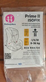 Autosedačka Petite & Mars Prime II ISOFIX - 3