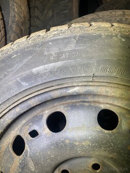 5x100 195/55 R15 zimná sada - 3