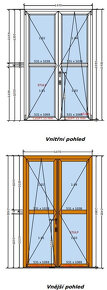 Vchodové terasové dvere, dvojkrídlove - 3