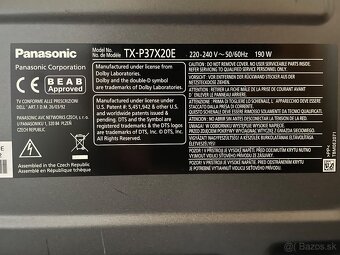 Panasonic plazma TXP37X20E - 3