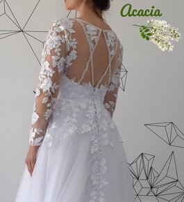 Nové svadobné šaty Acacia 36/38 - septembrová akcia - 3