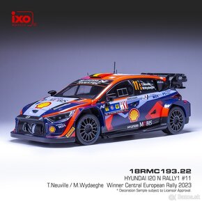 Modely Hyundai i20 Rally1 1:18 IXO - 3