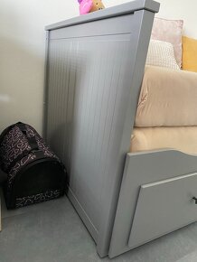 Rozkladacia posteľ Hemnes ikea sivá - 3