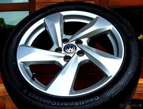 alu R18 5x112 orig. Audi Q3 + VW Tiguan, zimné pneu 235/50 - 3