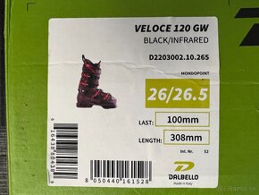 lyziarky Dalbello Veloce 120 GW vel. 26/26.5 - 3