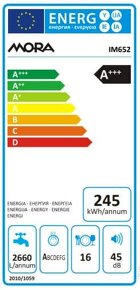 Vstavaná umývačka riadu Mora IM 652 - 3