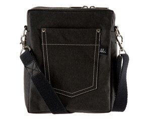 Pánska crossbody taška OSKAR čierna – z prateľného papiera - 3