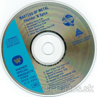 CD Masters Of Metal: Thunder 'N Spice 1990 - 3