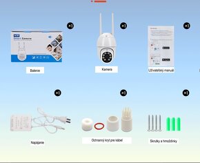 5 MPx Bezpečnostná bezdrôtová vonkajšia kamera Wi-Fi / LAN . - 3