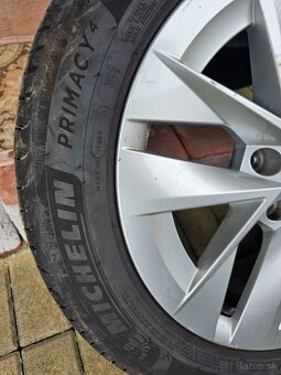 R17, 5x112 ŠKODA OCTAVIA + letné gumy Michelin/Bridgestone - 3